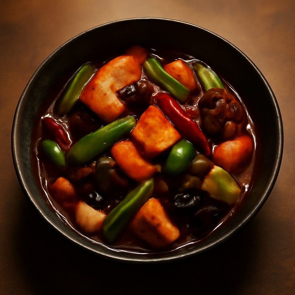 Vegetarian Eight Treasures (hot and spicy)