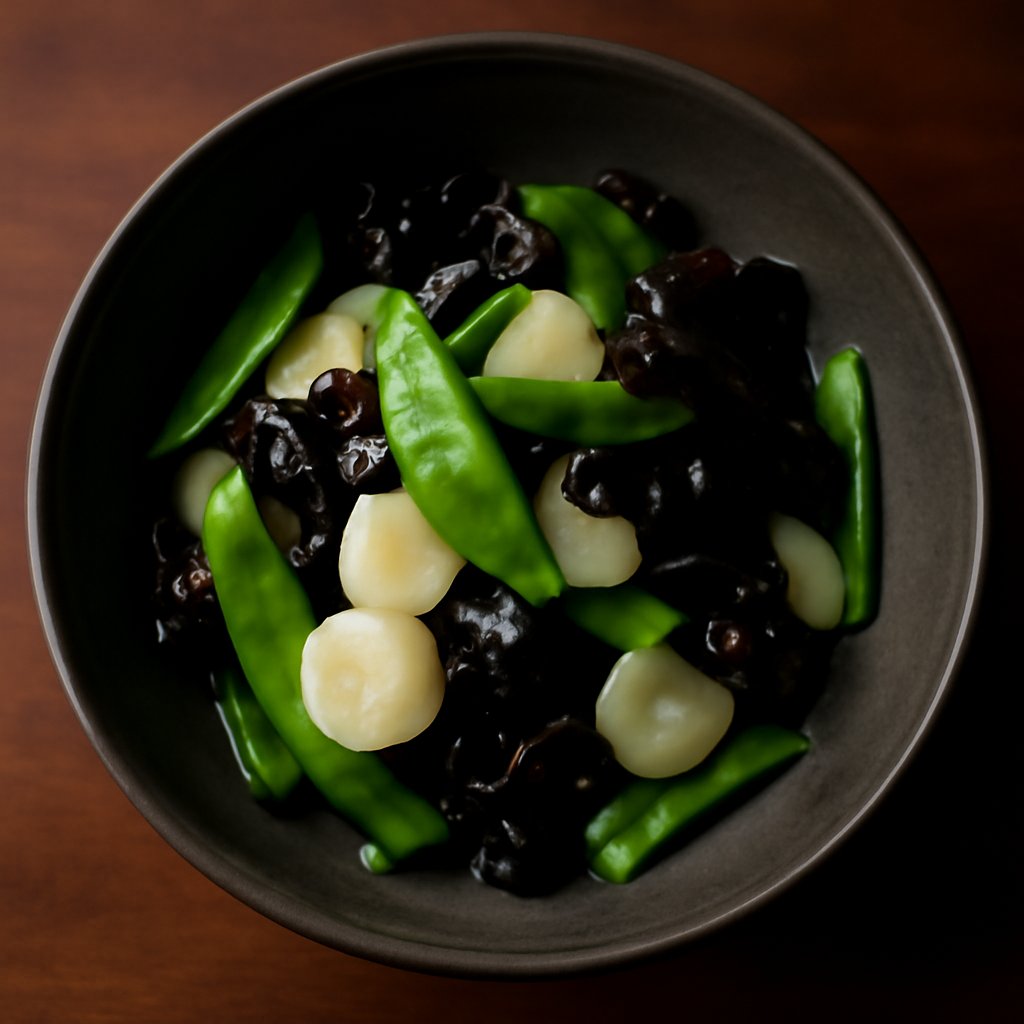 Water Chestnut, Mange Tout and Cloud Ear