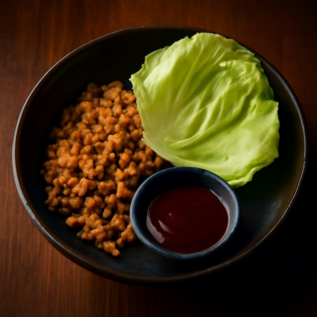 Vegetable Yuk Sung with Lettuce & Plum Sauce