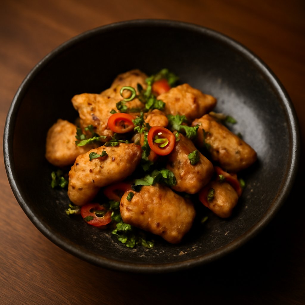 Monkfish with Szechuan Peppercorn Salt