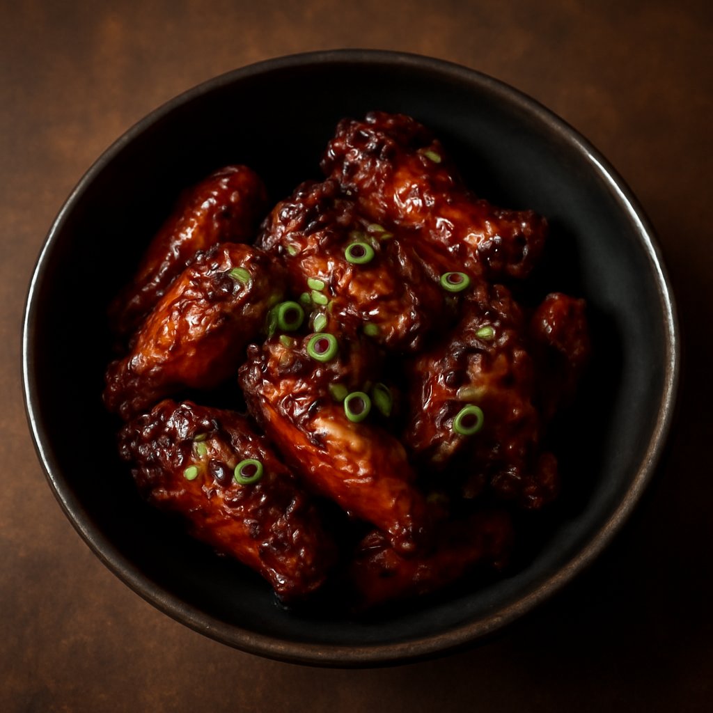 Barbecued Chicken Wings with Chinese Honey & Soya