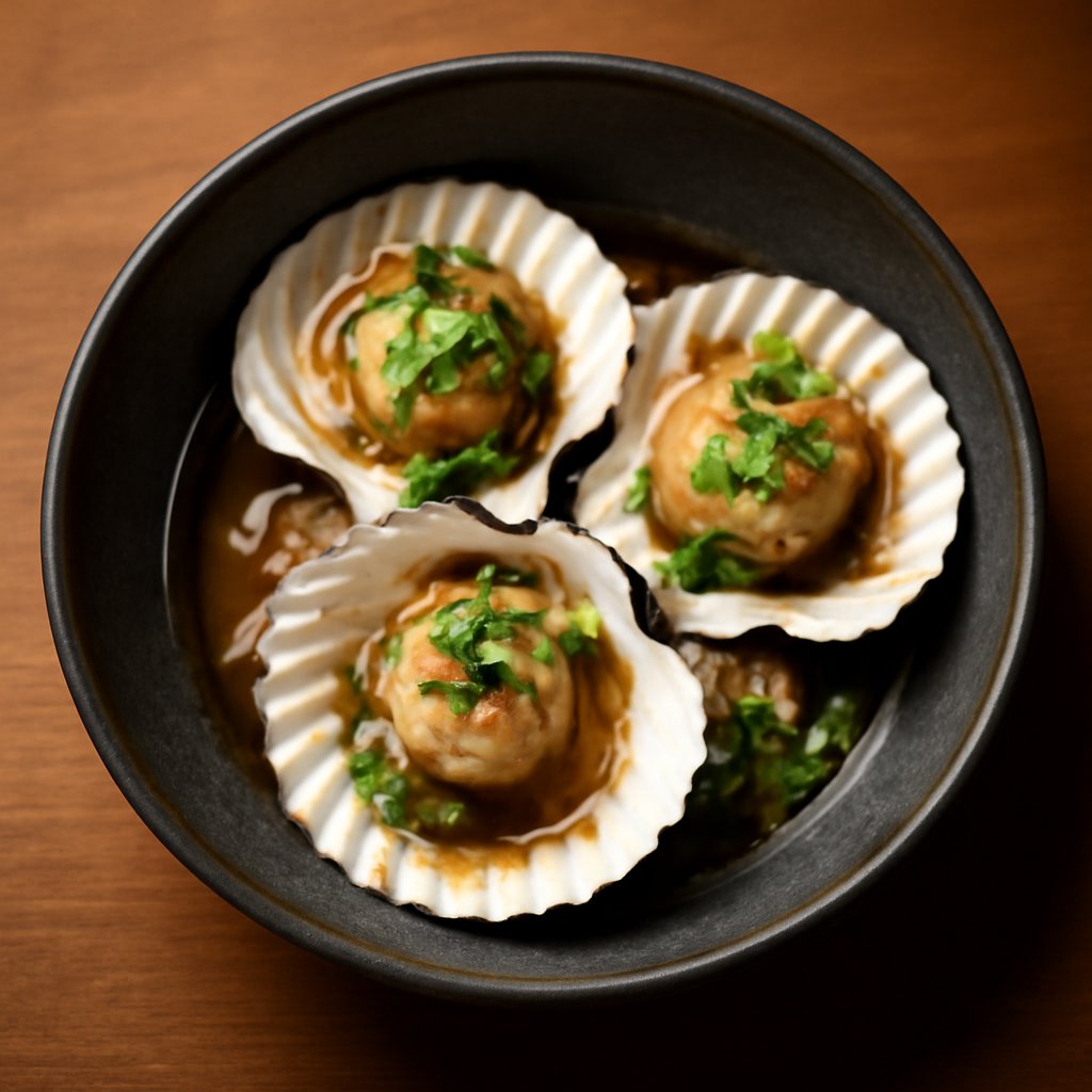Steamed Local Hand Dived Scallops (3)