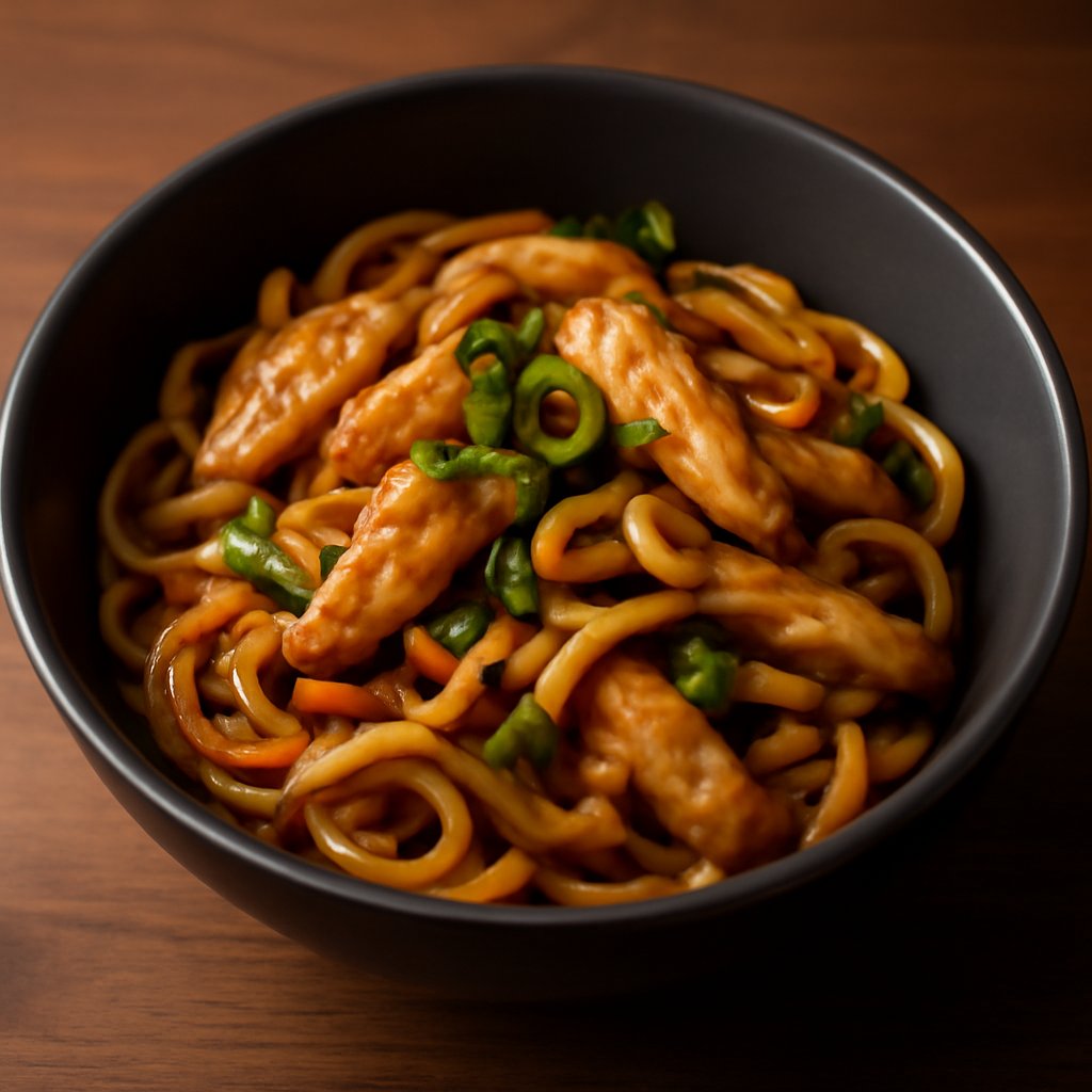 Udon Noodles with Chicken