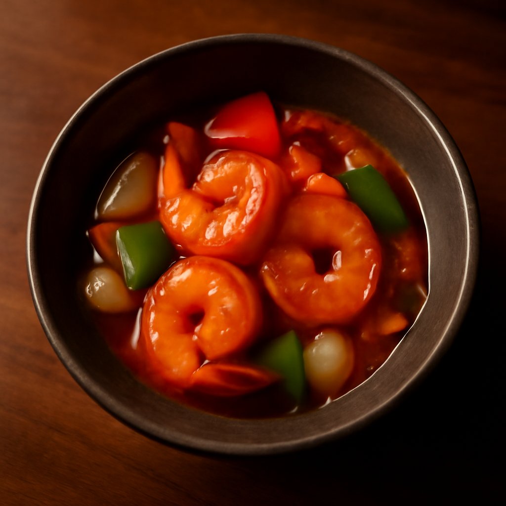 Sweet and Sour King Prawns