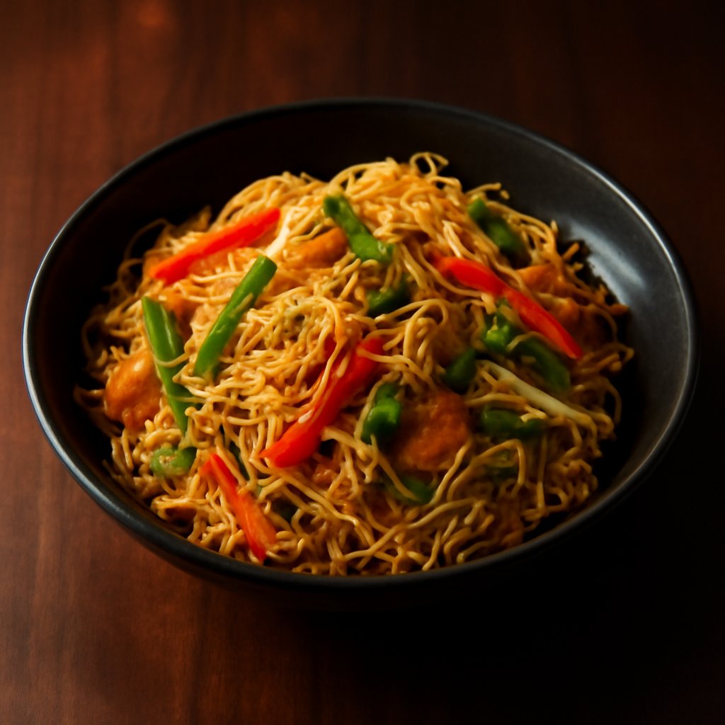 Vegetarian Singapore Rice