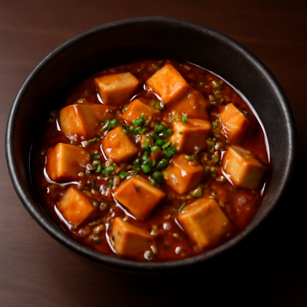 Tofu with Mother Ma's Slightly Hot Sauce