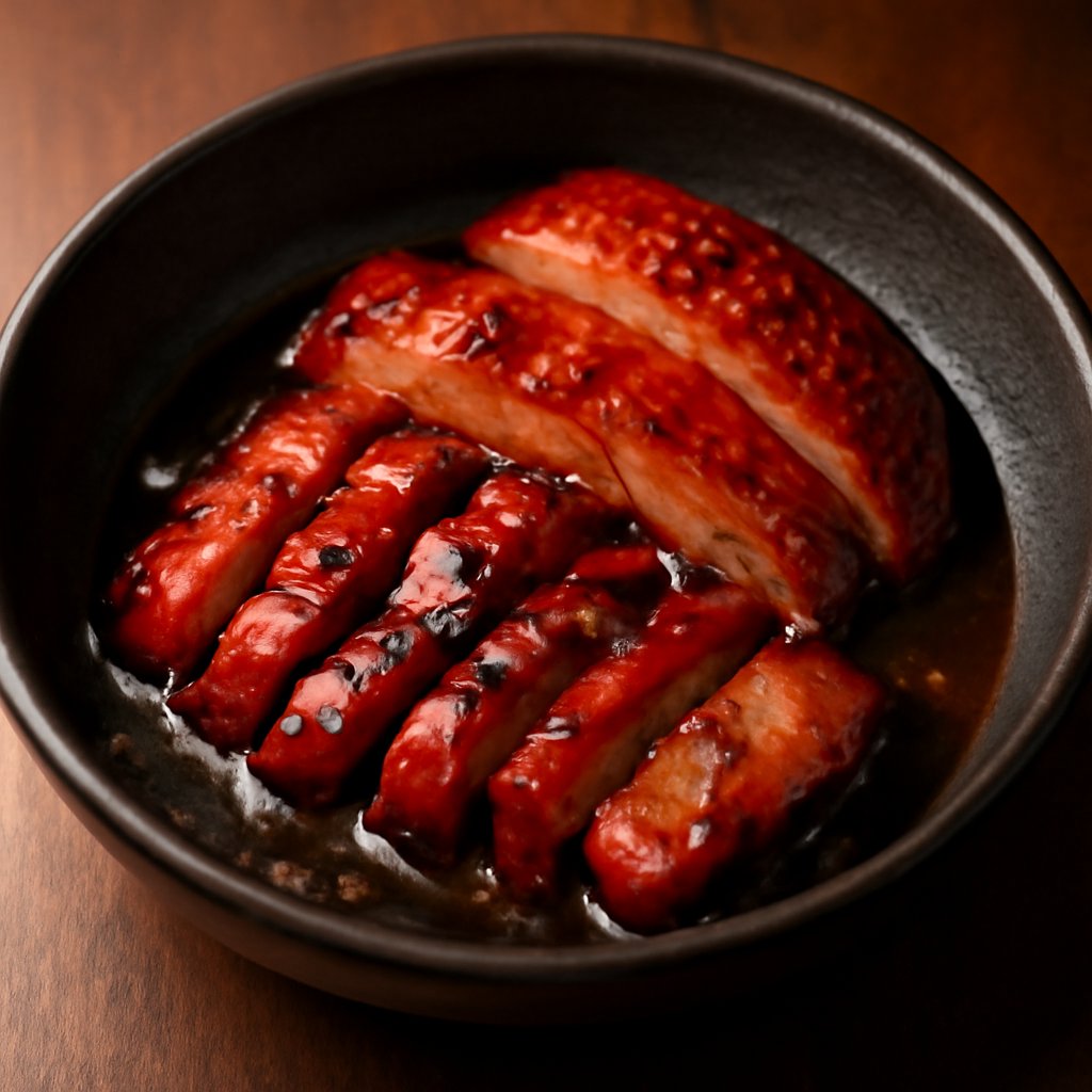 Barbecued Pork with Black Pepper Sauce