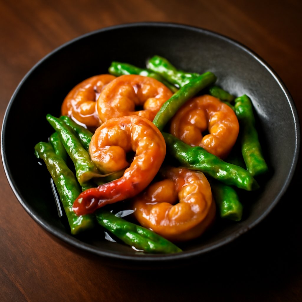 King Prawns with Asparagus & Garlic