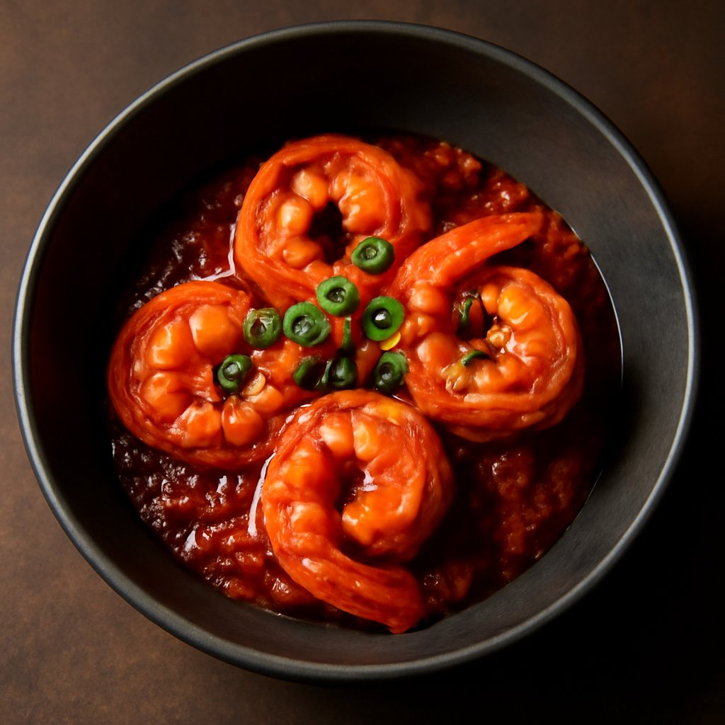 Sweet Spicy Singapore Style King Prawn