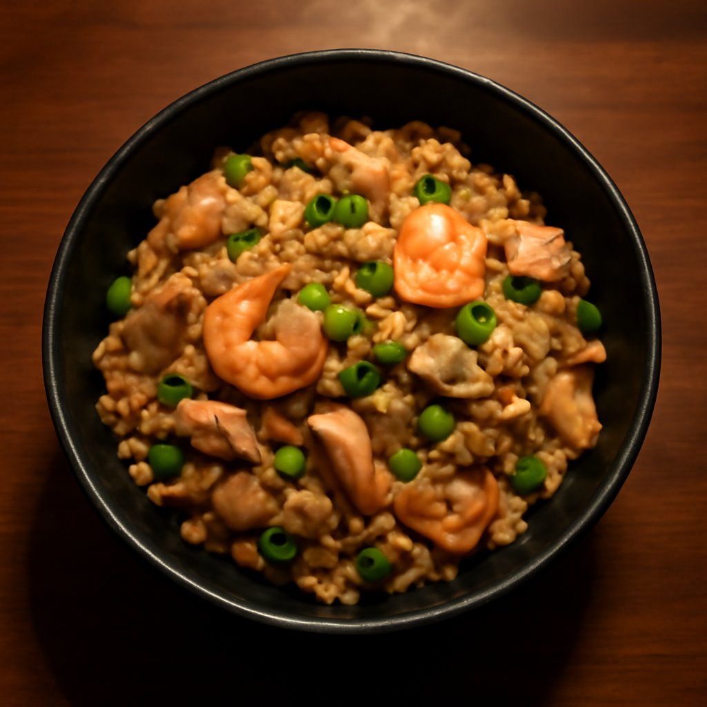 Young Chow Fried Rice (Pork, Chicken and Prawns)