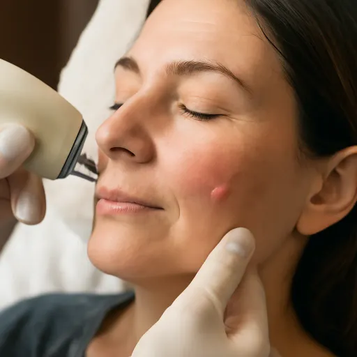 Thread Vein Laser Cheeks